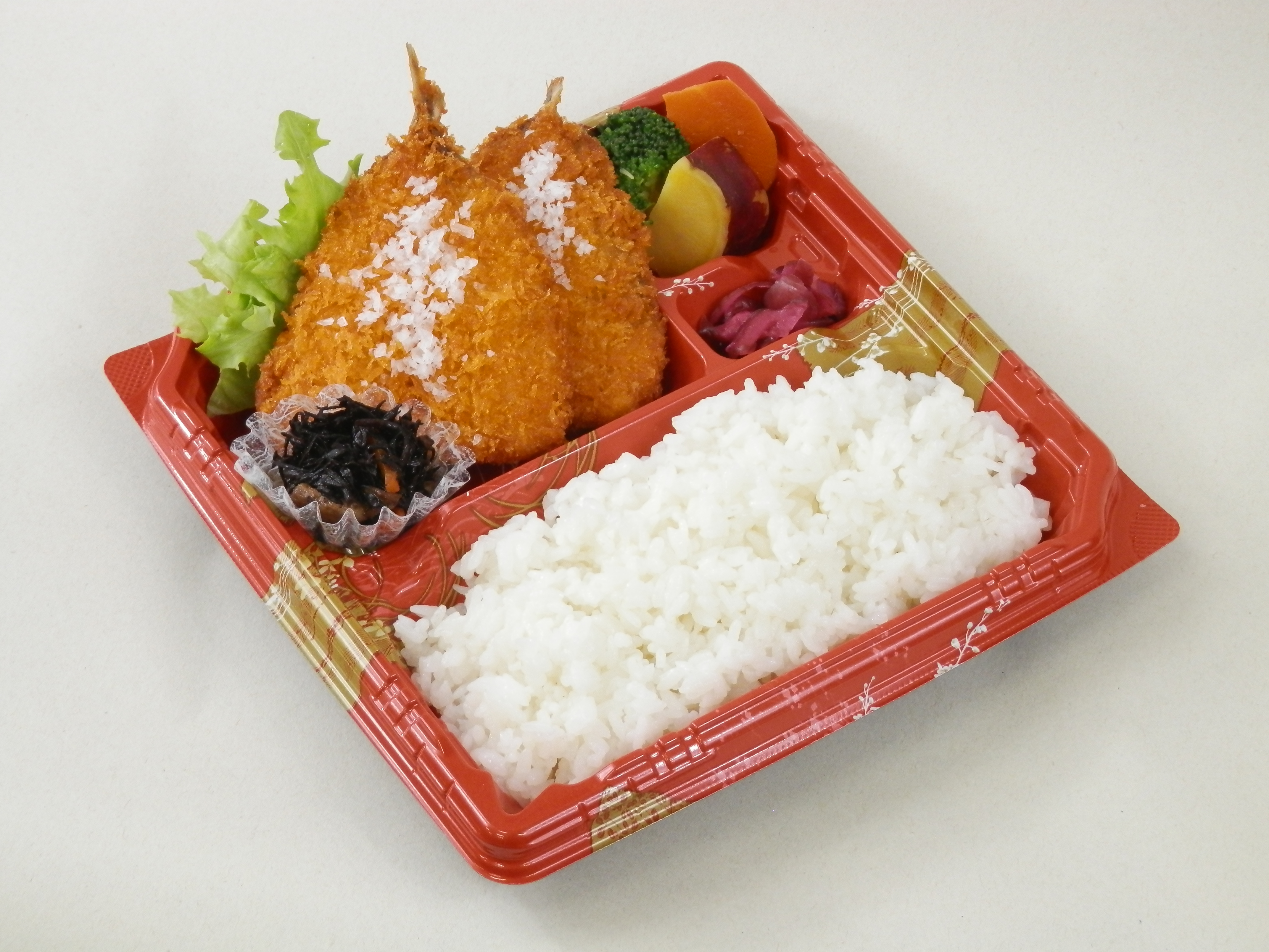 ガーリック塩のアジフライ弁当