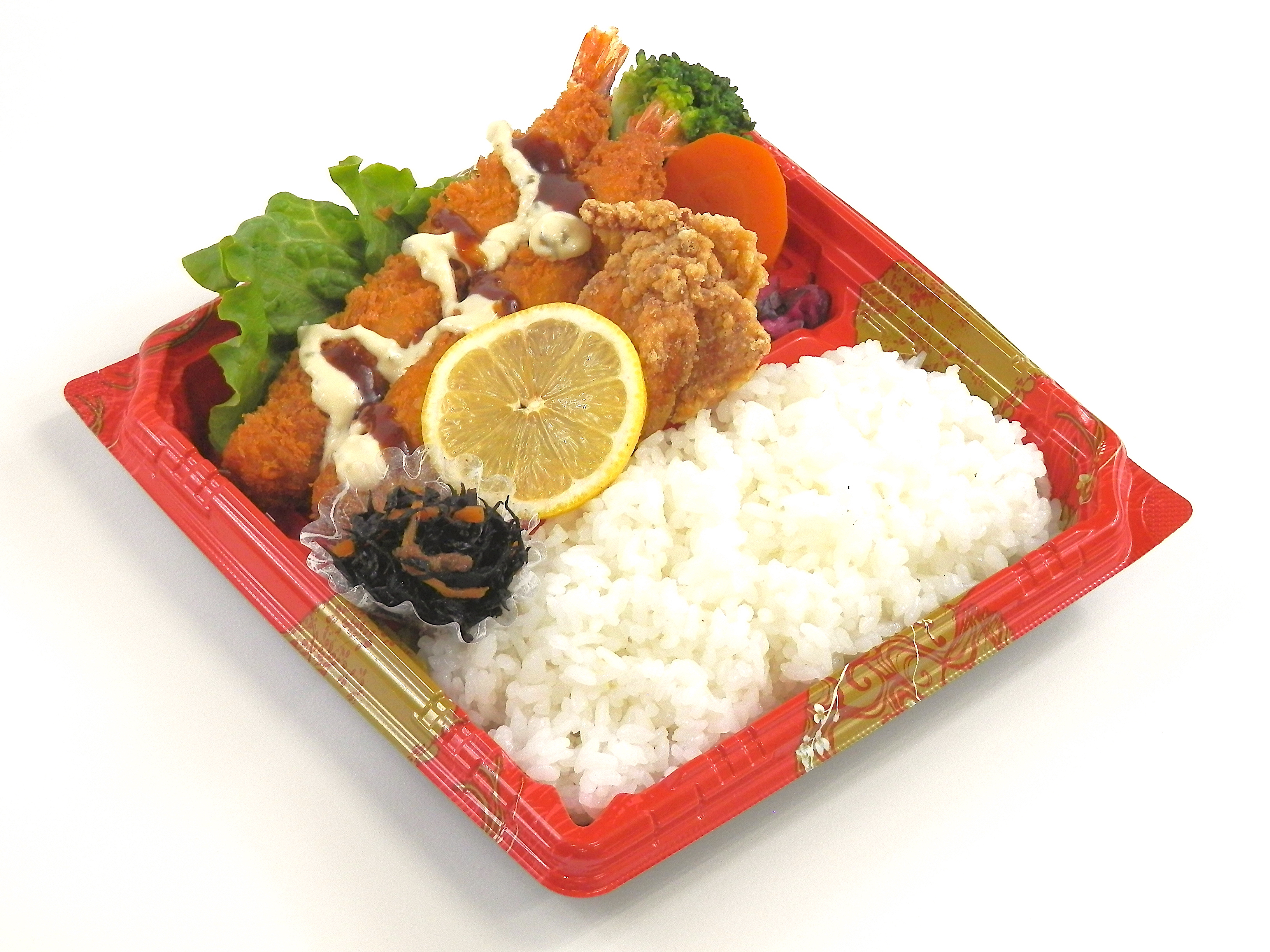【エビフライ&唐揚げ】コラボ弁当